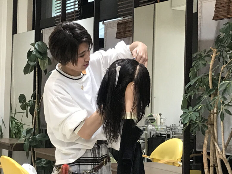 練習中