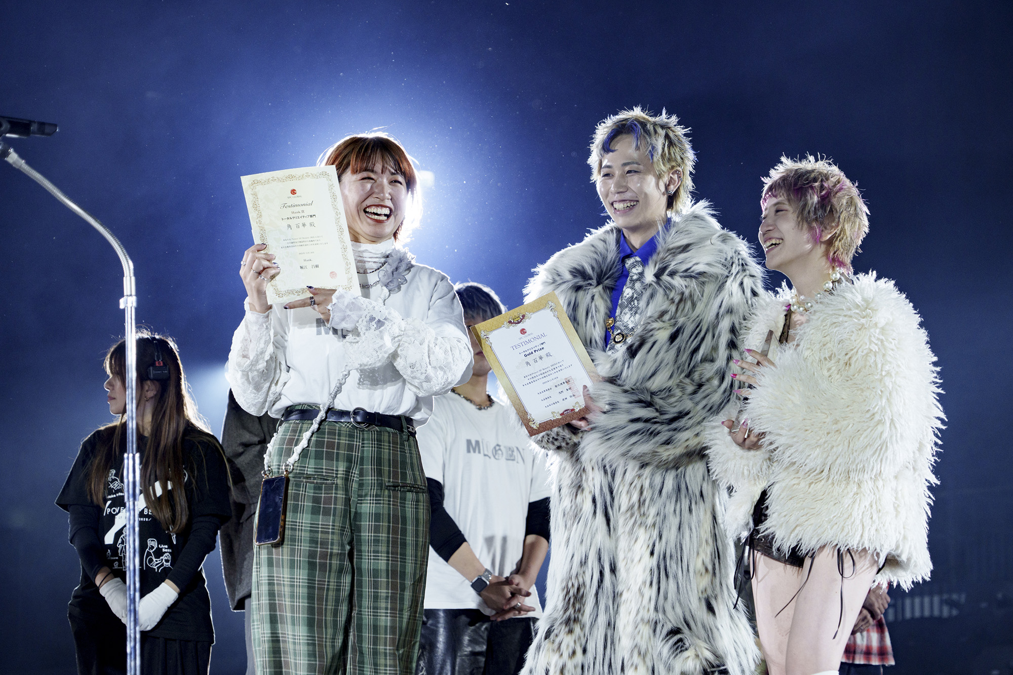 「POWER OF BEAUTY」のトータルクリエイティブ部門で全国優勝したAllureの角 百華