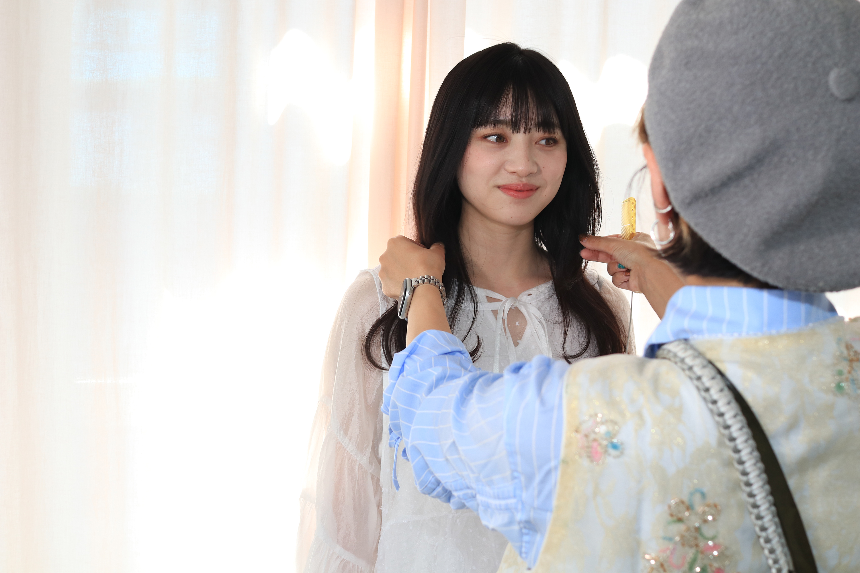撮影会のモデルとLUCIDO STYLE REVE 角 百華